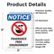 Signmission Fragrance Free Environment Sign With Symbol, 3.5 in W x Rectangle, Vinyl Decal OS-2PACK-NS-D-35-V-12909 - alternate 4